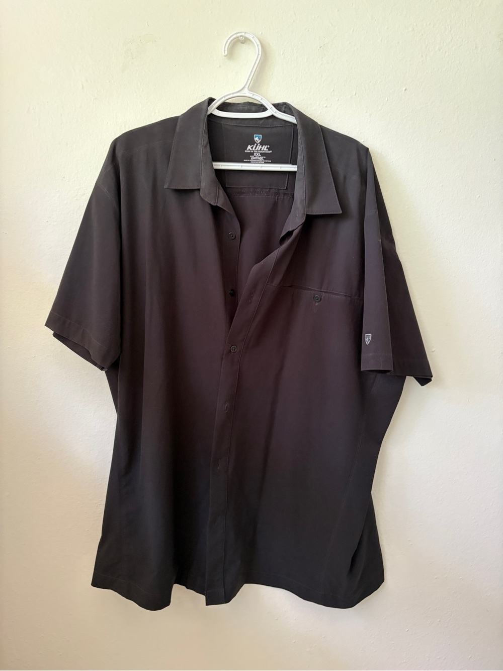 Kuhl Men's Short-Sleeve Button-Down Shirt in Black
